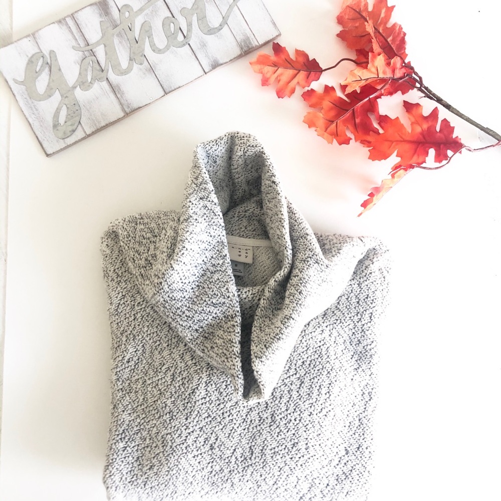 A New Day Gray Cowl Sweater